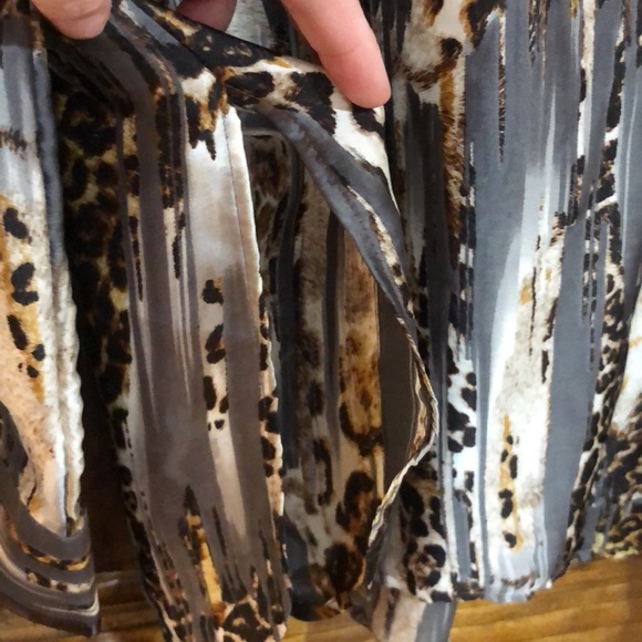 Vintage George Roth Silk Animal Print Blouse - Picture 3 of 7